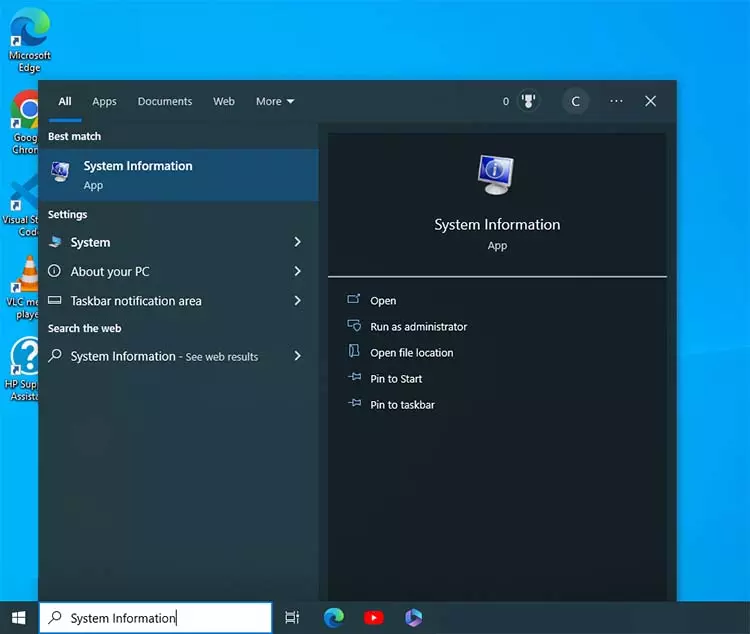 windows 10 computer information